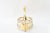 Gold Art Deco Brass Centerpiece with Original Glasses, 1920s For Sale - Image 8 of 9