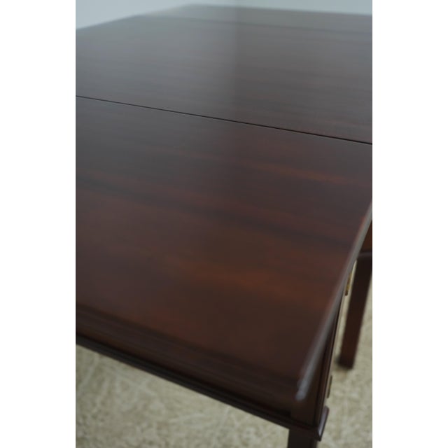 Craftique Mahogany Dropleaf Pembroke Table For Sale - Image 9 of 18