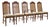 Set of 5 Vintage 1975 Bernhardt Cane Back Dining Chairs - 1 Captain, 4 Side For Sale