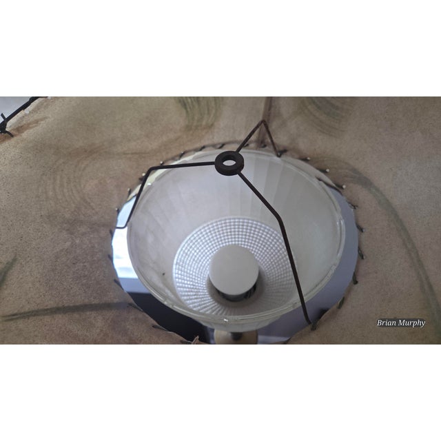 Metal 1950s Rembrandt Lamp Masterpiece With Glass Diffuser and Shade For Sale - Image 7 of 10