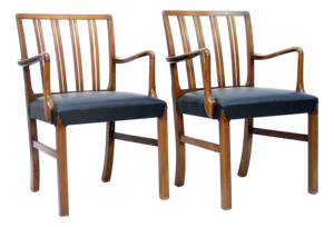 Danish 1675 Easy Chairs by Ole Wanscher for Fritz Hansen, 1942, Set of 2