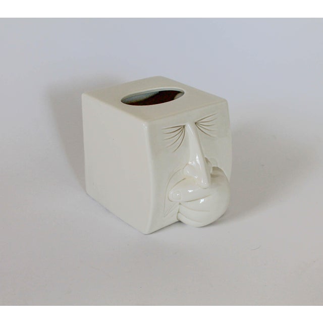 Fitz and Floyd Sneezing Man Tissue Box Cover Chairish