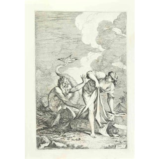 After Salvator Rosa, Glaucus and Scylla, Etching, 18th Century For Sale