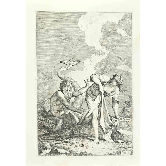 After Salvator Rosa, Glaucus and Scylla, Etching, 18th Century For Sale