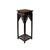 3.5" Dark Brown Scroll Pattern Square Tall Slim Wood Display Stand Riser For Sale - Image 4 of 6