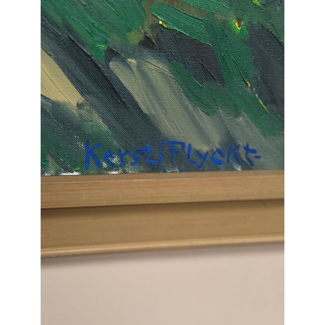 Kersti Flyckt, Lake, 1960s, Oil on Canvas For Sale - Image 13 of 18