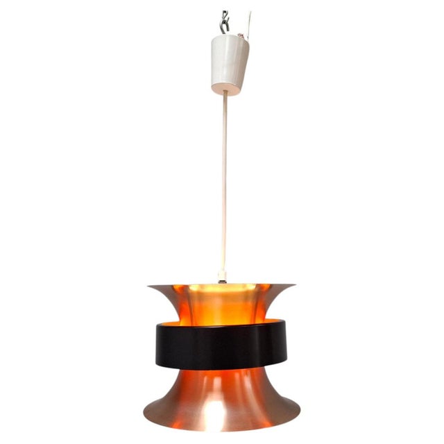 Vintage Danish Brass Pendant Light by Ben Nordsted for Lyskaer, 1970s For Sale - Image 18 of 18