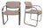 Vintage Modern Dining Armchairs Off White and Chrome by Steelcase - A Pair For Sale