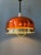 Space Age Orange Transparent UFO Pendant Lamp For Sale - Image 3 of 11