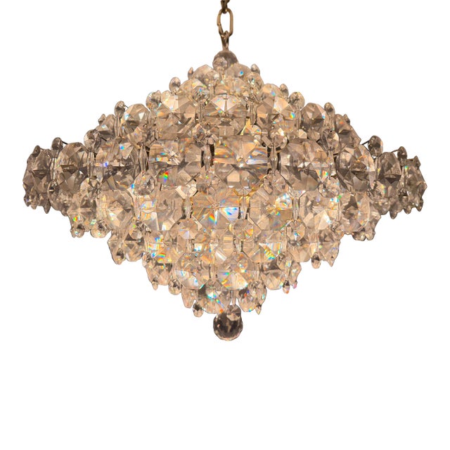 Vintage Swarovski Baronet 12 Light Chandelier by Schonbek For Sale
