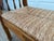 Rustic Farmhouse Carved Maple Bench With Woven Rush Seat For Sale - Image 9 of 12