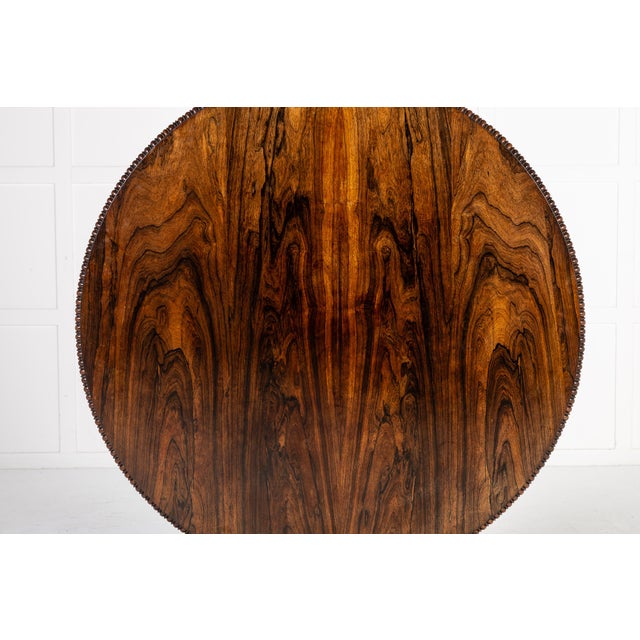 19th century scottish regency rosewood centre table a 19th century labelled scottish regency rosewood centre table by p&r...