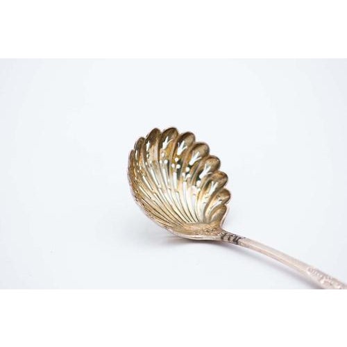Silver Spoon for Sprinkling with Reliefs For Sale - Image 3 of 4