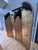 Vintage Large 1980s Art Deco Revival Gilt & Black Lacquer Four-Panel Folding Screen / Room Divider For Sale - Image 4 of 7