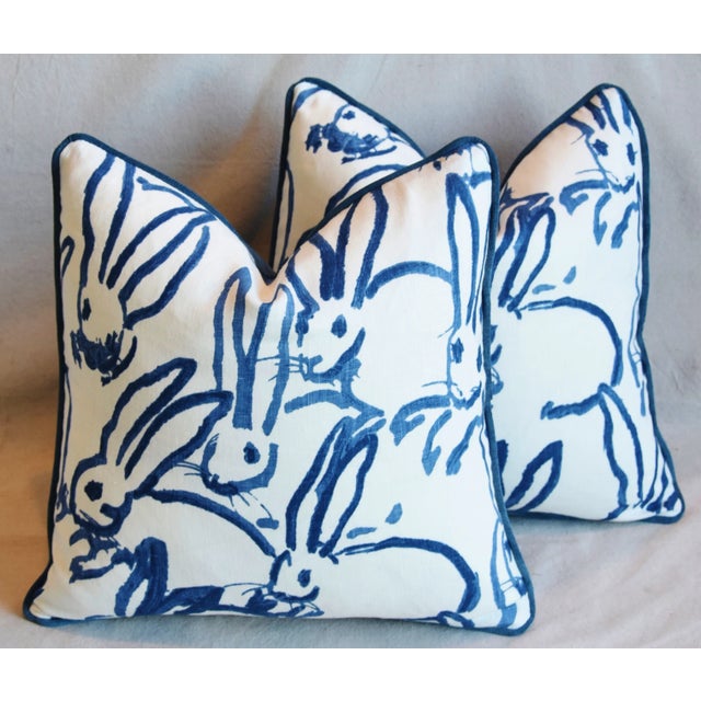 Textile Designer Groundworks Bunny Hutch Feather/Down Pillows 17" Square - Pair For Sale - Image 7 of 11