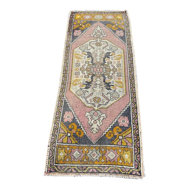 Turkish Yastik Rug 1'9" x 4'1" For Sale