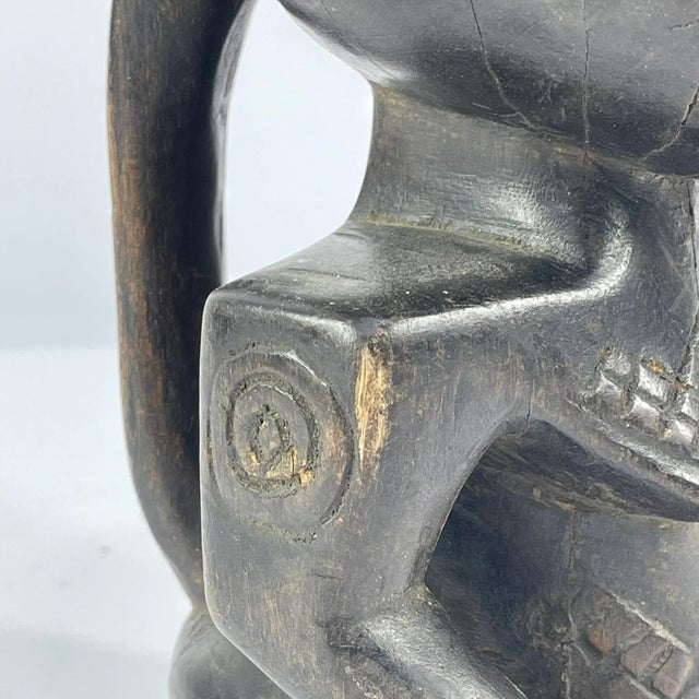 Wood Early 20th Century Kuba Figural Cup For Sale - Image 7 of 9
