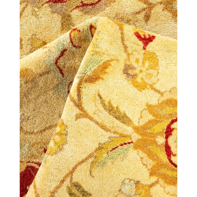 Textile Mogul, One-of-a-Kind Hand-Knotted Area Rug in Ivory, 6' 2" x 8' 10" For Sale - Image 7 of 8