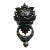 Antique 19 Th C French Iron Door Knocker Rococo Style For Sale