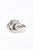 This lovely vintage 1960's sterling silver sculptural ring has interlocking circles in a raised pattern. The band at the...
