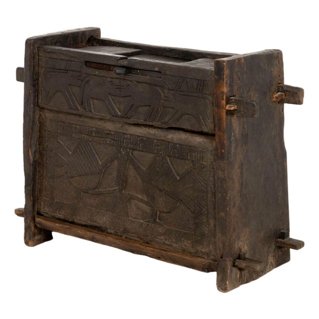 Carved Hardwood Dowry Chest For Sale