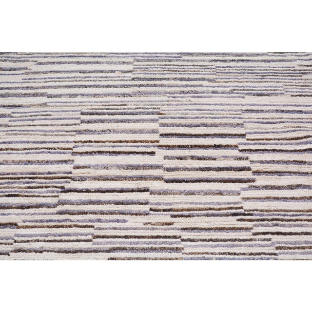 2000 - 2009 Moroccan Hand Knotted Wool Rug, 9'3"x12'3" For Sale - Image 5 of 6