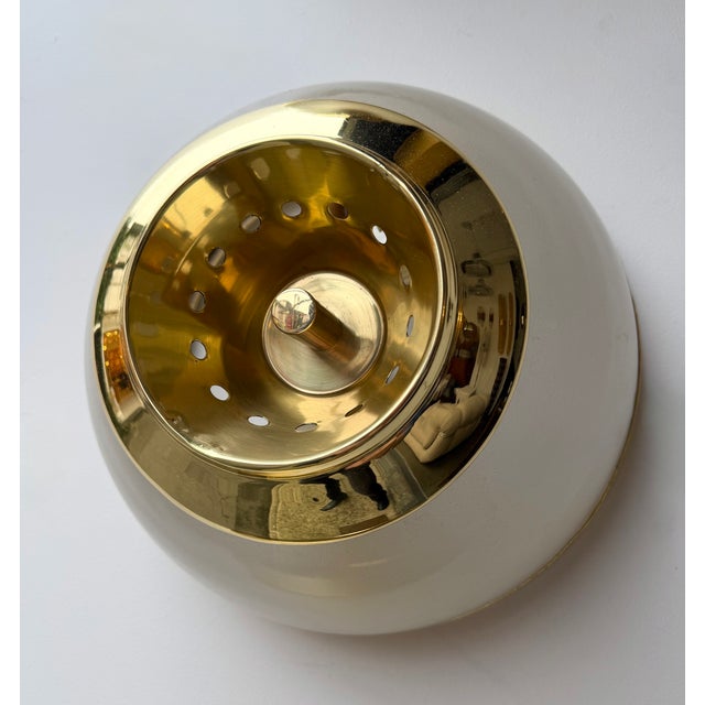 Pair of Brass and Glass Azucena Sconces by Luigi Caccia Dominioni, Italy, 1960s For Sale - Image 10 of 12