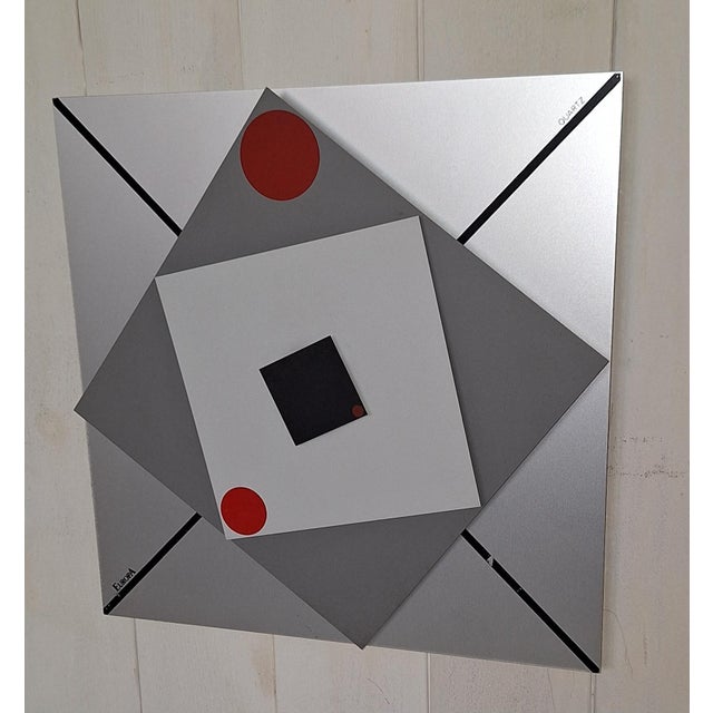 Postmodern German Wall Clock by Europa,1980s, in Very Good conditions. Designed 1980 to 1989 This piece has an attribution...
