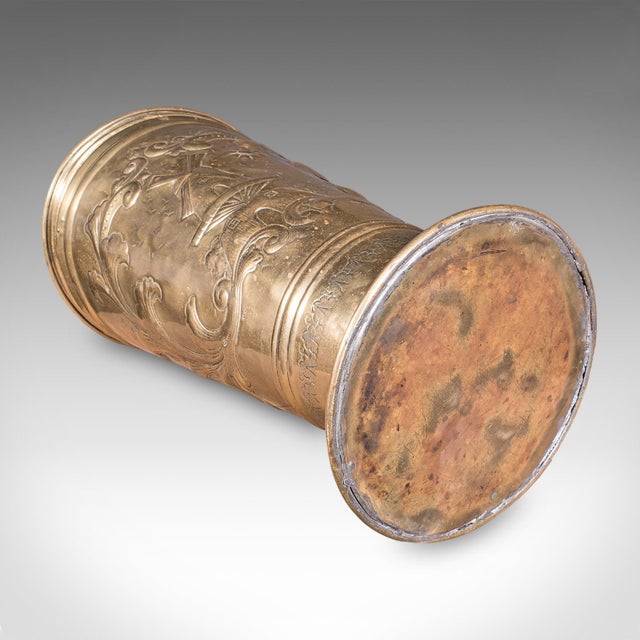 Antique Hotel Foyer Umbrella Stand, Dutch, Brass, Walking Stick Stand, Victorian For Sale - Image 12 of 12