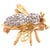 Gold 14 Karat Yellow and White Gold With Diamond Bee / Insect Brooch For Sale - Image 8 of 10