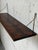 Brown Rosewood Wall Shelf With Brass Brackets Danish Mid-Century Modern 1960s For Sale - Image 8 of 10
