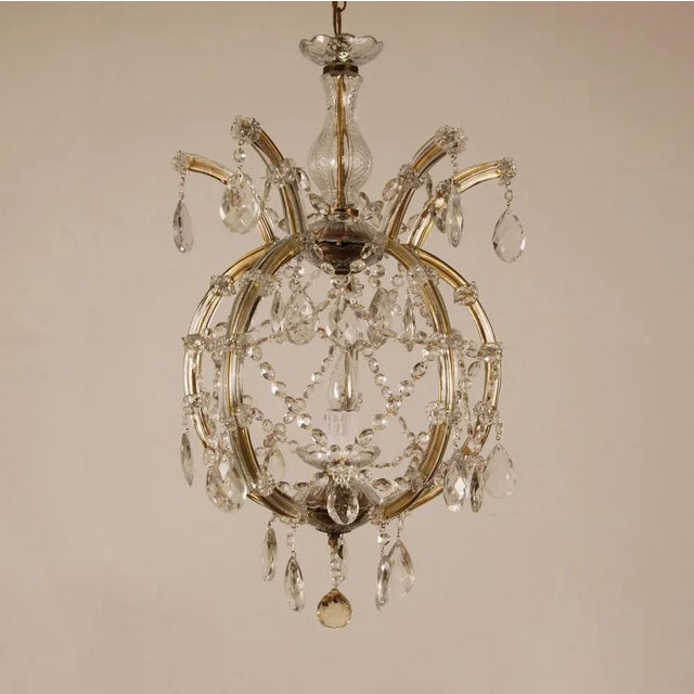 Vintage Maria Theresa Viennese Crystal Chandelier, 1950s For Sale - Image 12 of 12