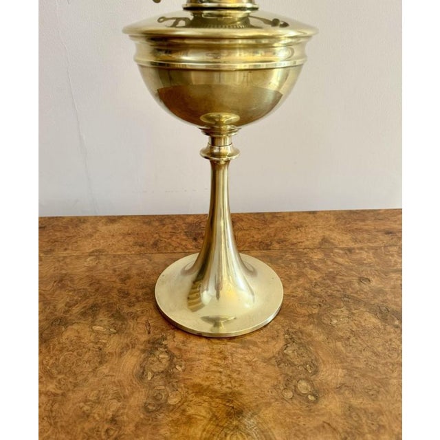 Antique Victorian Brass Oil Table Lamp by Hinks and Sons, 1880s For Sale - Image 6 of 7