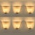 White Opal Wall Light attributed to Doria Leuchten, 1960s For Sale - Image 8 of 14