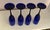 Late 20th Century Libbey Deep Cobalt Blue Champagne Glasses - Set of 4 For Sale - Image 5 of 8