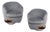 Vintage French Sculptural Capsule Lounge Chairs by Jean-Rémy Couradette, 2002, Set of 2 For Sale