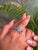 Classic 3 Stone Blue Topaz 7.24 Carat Oval Ring Set in Sterling Silver by Carat&her- Size 8 For Sale - Image 4 of 11