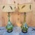 Mid Century Modern Green Table Lamps - Pair For Sale - Image 9 of 11