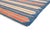 1950s 1950s Vintage Dhurrie Flat Weave in Blue and Orange Stripes Patterns by Rug & Kilim For Sale - Image 5 of 7