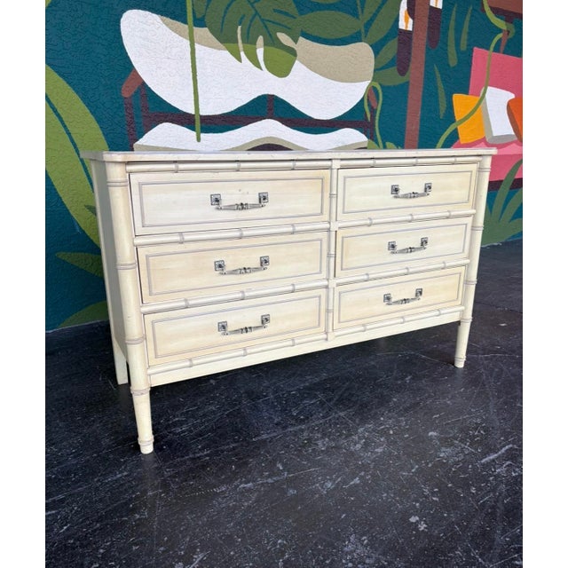Mid-Century Modern Mid Century Henry Link Bali Hai Dresser Set For Sale - Image 3 of 15