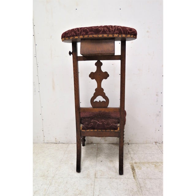 Antique French Prayer Chair Prie Dieu Chairish