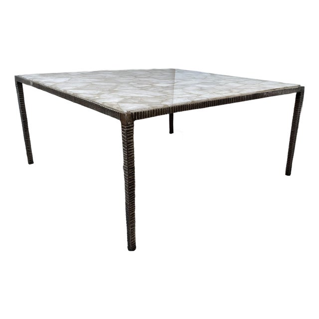 Organic Modern Quartz Coffee Table For Sale