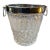 1980s Mid-Century Modern Cut Crystal and Chromed Metal French Wine Cooler For Sale