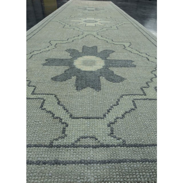 Early 21st Century Turkish Oushak Runner Rug 2'11" x 11'2" #18100 For Sale - Image 5 of 8