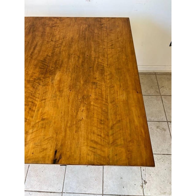 Wood Vintage Duncan Phyfe Style Flip Top Table For Sale - Image 7 of 14