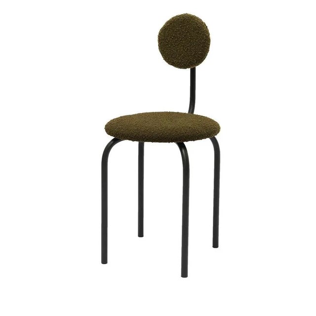 Object 077 chair by ng design dimensions: w 44 x d 50 x h 78 cm materials: bouclé fabric, powder-coated steel