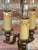 1930s Antique French Bouilette Brass and Metal Shade 3-Light Table Lamp, 1930s For Sale - Image 5 of 11
