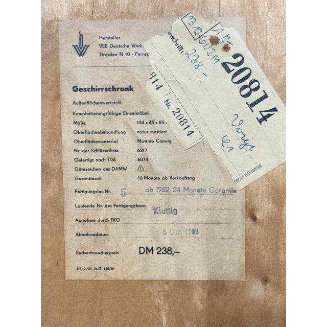 Display Sideboard from Hellerau For Sale - Image 17 of 18