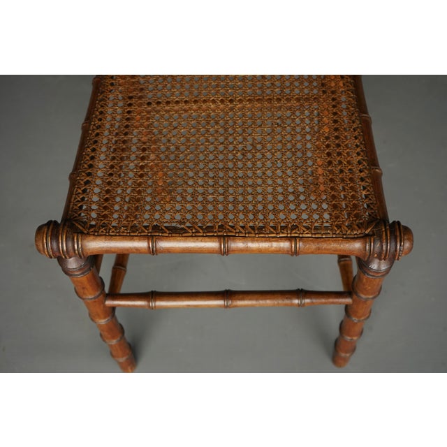 Antique American Faux Bamboo Side Chair, 1880s For Sale - Image 13 of 15