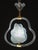 Extraordinary Murano chandelier by artist Ercole Barovier in rare blu color. The pendant consists of 6 glass elements and...